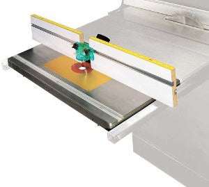 MLCS 2397 Extension Cast Iron Router Table Top & Fence with Aluminum Router Plate