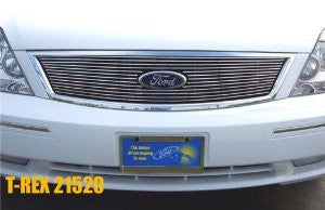 TRex Grilles 21520 Horizontal Aluminum Polished Finish Billet Grille Overlay for Ford Five Hundred