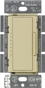 Lutron MALV-600-IV Maestro 450-watt Multi-Location/Single Pole Magnetic Low-Voltage Digital Fade Dimmer, Ivory