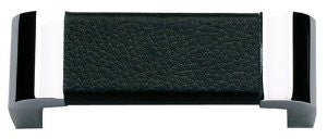 Atlas Homewares 3150-BL 3-1/4-Inch Paradigm Collection Small Cabinet Pull, Black Leather
