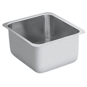 Moen G18442 1800 Series 18-Gauge Single Bowl Undermount Sink, Stainless Steel