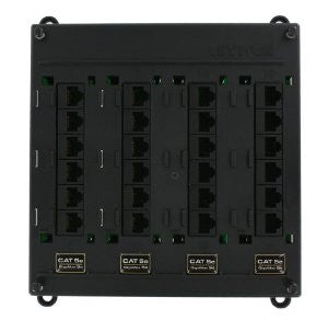 Leviton 476TM-524 Twist and Mount Patch Panel, 24 CAT 5e Ports