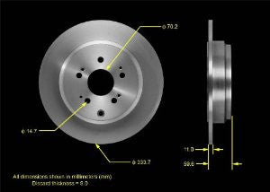 Bendix PRT5784 Brake Rotor