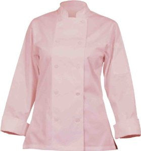Chef Works CWLJ-PIN Women's Executive Chef Coat Pink, Size XS