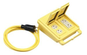 Coleman Cable 02821 Plug-In Quad GFCI Converter with 6-Feet 20-AMP 12/3-Wire Gauge Cord