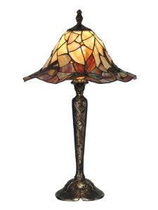 Dale Tiffany TT90266 Tiffany Dragonfly Table Lamp, Bronze and Art Glass Shade