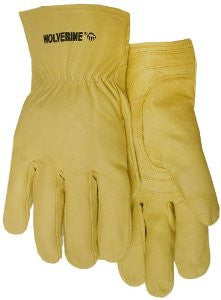 Midwest Gloves and Gear WN599P02-L-AZ-6 Wolverine Men's Goatskin Leather Rancher Glove, Large, 2-Pack