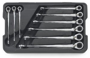 GearWrench 85398 9 Piece Reversible X-Beam Combination Ratcheting Wrench Set SAE