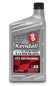 Kendall (1057272-12PK) GT-1 SAE 40W High Performance Motor Oil with Liquid Titanium - 1 Quart, (Pack of 12)