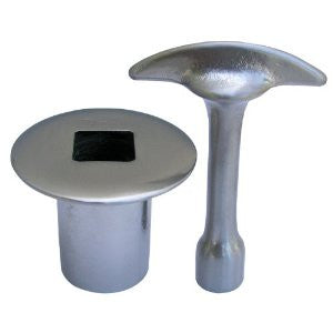 Simpatico 70001SN Log Lighter Kit with Flange and Key, Satin Nickel