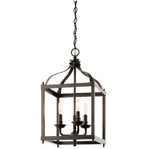 Kichler Lighting 42566OZ Larkin 3-Light Foyer Pendant, Olde Bronze Finish