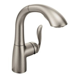 Moen 7294CSL Arbor One-Handle High Arc Pullout Kitchen Faucet, Classic Stainless