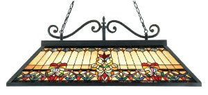 Quoizel TFBF348VB Belle Fleur Island/Billiard Hanging Tiffany Light, Vintage Bronze