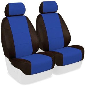 Coverking Custom Fit Seat Cover for Dodge RAM 150 and 1500 Full Size Truck - (Spacer Mesh, Black/Blue Insert)