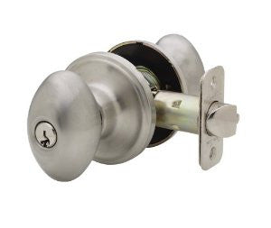 Copper Creek EK2040SS Egg Entry Door Knob, Satin Stainless