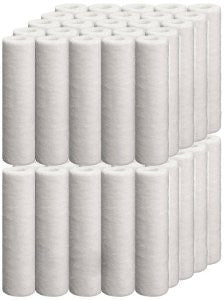 iSpring 5M-50PK 5-micron 10-Inch by 2.5-Inch Sediment Filter Cartridges, NSF Certified, 50-Pack