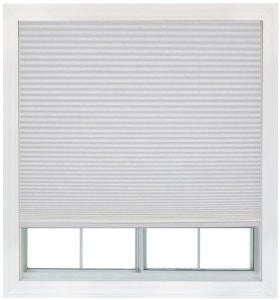 Easy Lift, 48-inch by 64-inch, Trim-at-Home (fits windows 28-inches to 48-inches wide) Cordless Honeycomb Cellular Shade, Light Filtering, White