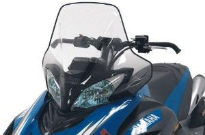 PowerMadd 15640 Cobra Clear with Black Gradient Chassis Windshield for Yamaha Apex/Attak
