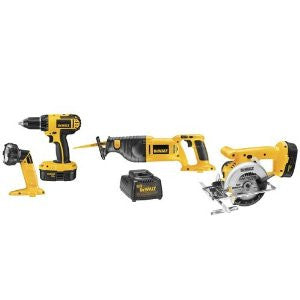 DEWALT DC4CKITA 18-Volt Compact Cordless 4-Tool Combo Kit