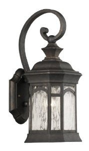 Thomas Lighting M52047 Monaco Collection 1 Light Outdoor Wall Lantern, Matte Black