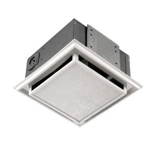 Broan 682 Plastic-Grille Duct-Free Ventilation Fan with Charcoal Filter, White