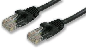 Lynn Electronics CAT6-10-BK 10-Feet Booted Patch Cable, Black, 5-Pack