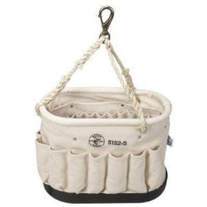 Klein Tools 5152S Oval Bucket, 6 Canvas with 41 Pockets