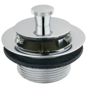 Kingston Brass DLL201 Lift and Lock Bath Tub Drain, Polished Chrome