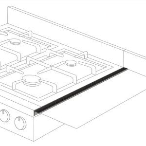 Stovetop Extender SE24BLA Oven Gap Guard