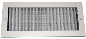 Speedi-Grille SG-612 ASD 6-Inch by 12-Inch Soft White Steel Ceiling or Wall Register with Adjustable Single Deflection Diffuser