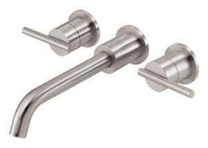 Danze D316258BN Parma Two Handle Wall Mount Lavatory Faucet, Brushed Nickel