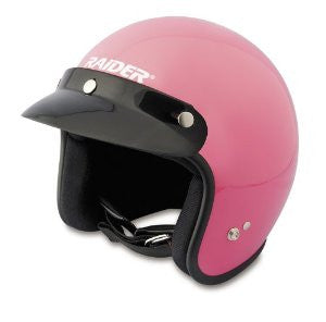 Raider Open Face Helmet (Pink, X-Small)