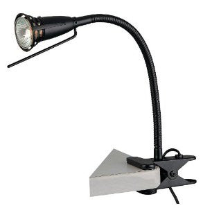 Lite Source LS-156BLK Seeker Metal Clip-On Lite, Black