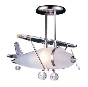 Elk 5051/1 1-Light Biplane Shape Pendant In Satin Nickel