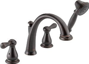 Delta T4775-RB Leland Roman Tub with Handshower Trim, Venetian Bronze