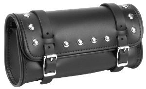 ALC Saddlebags 8064A Premium Leather Oval Fork Bag with Studs