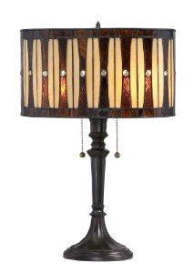 Quoizel TF1179TVB Hammond 24-Inch H 2 Light Tiffany Table Lamp