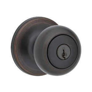 Kwikset Cove Entry Knob in Venetian Bronze