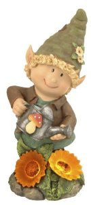 Moonrays 92353 Solar Powered Garden Elf with Watering Can