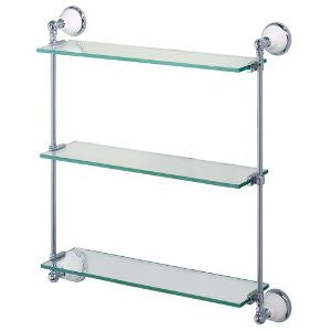 Gatco 1395 Franciscan Premier Glass Shelf, Chrome