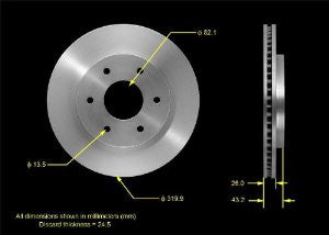 Bendix PRT5507 Brake Rotor