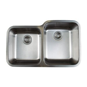 Blanco 441261 Stellar 1-3/4 Bowl Reverse Kitchen Sink, Stainless Steel