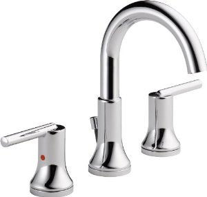 Delta Faucet 3559-MPU-DST Trinsic, Widespread Bath Faucet with metal Pop-Up, Chrome