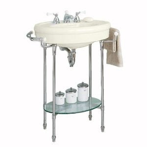 American Standard 0283.008.222 Standard Collection Pedestal Sink Top with 8-Inch Faucet Spacing, Linen