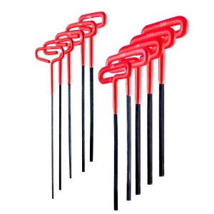 Ansen Tools AN-266 Heavy Duty Cushion Grip T-Handle Hex Key Set, 10-Piece
