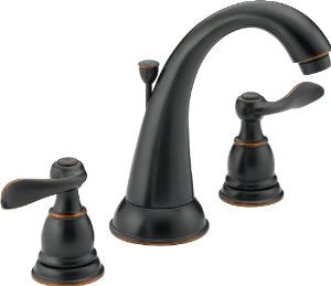 Delta Foundations B3596LF-OB Two Handle Widespread Lavatory Faucet, Oil Bronze