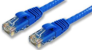 Lynn Electronics CAT6-07-BL 7-Feet Booted Patch Cable, Blue, 10-Pack