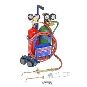 Uniweld K23C-T Patriot Weld and Braze Outfit with 500S Metal Carrying Stand and Tanks