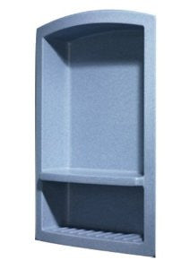 Swanstone RS-22155.042 Recessed Shampoo Shelf, Gray Granite