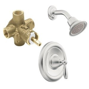 Moen T62152EP-2510 Brantford Posi-Temp Tub and Shower Trim Kit with Lever Handle and Valve, Chrome